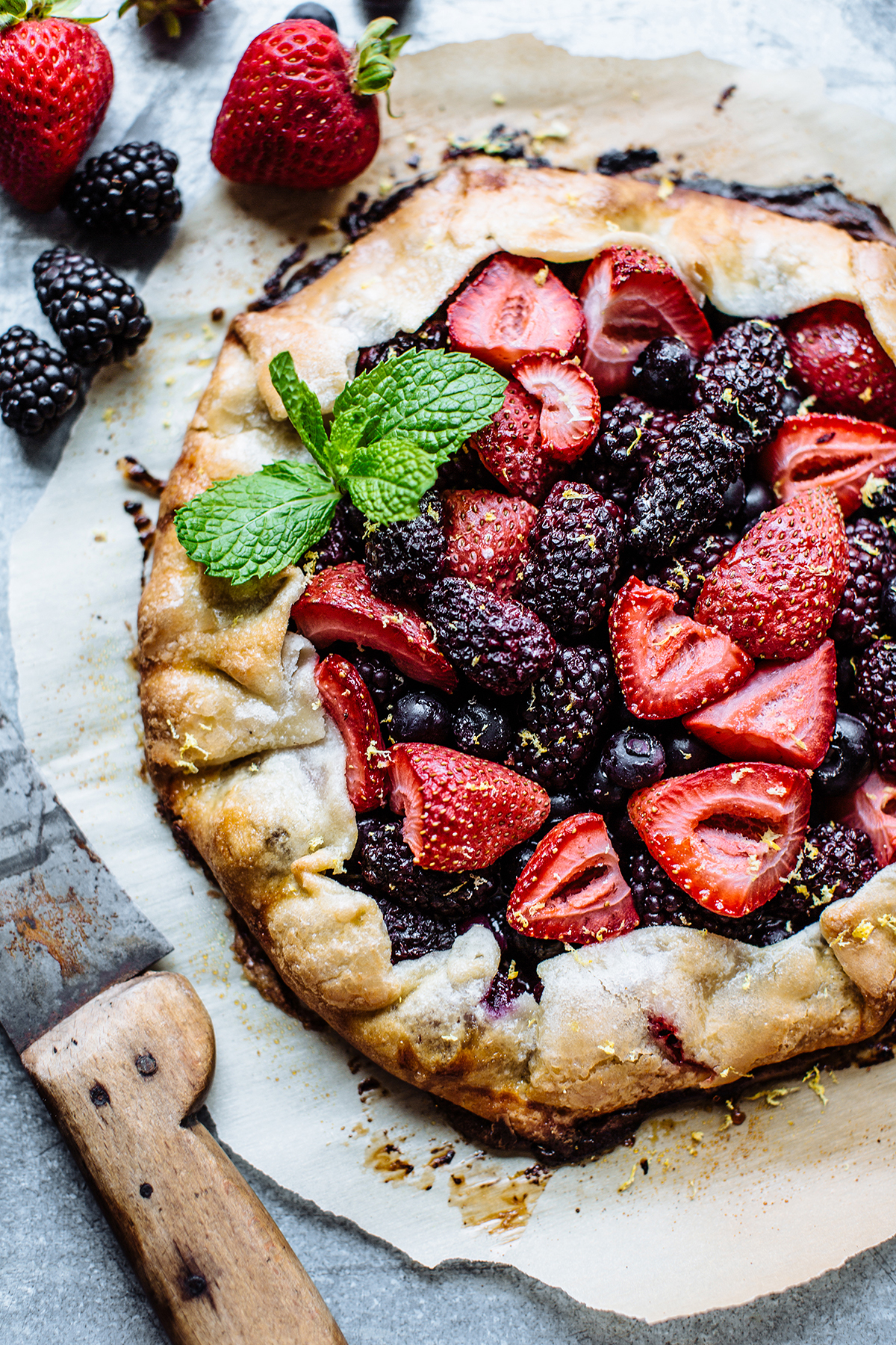 Blackberry and Strawberry Tarte